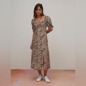 Nobody’s Child Zebra “Rosie” Midi Dress | US Sz. 10
